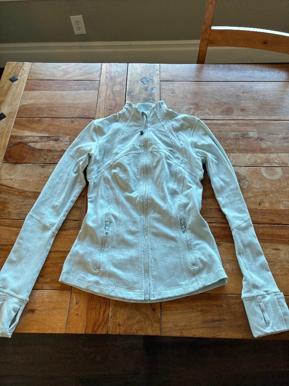 Lululemon Lululemon Define Jacket Full Zip Thumbholes Light Mint Blue